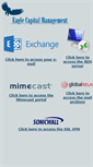 Mobile Screenshot of mail.eaglecap.com